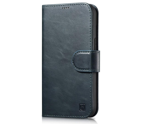 iCarer Wallet Case Oil Wax do iPhone 14 Pro (Anti-RFID) niebieski 6975092686071 - 1201117 - zdjęcie